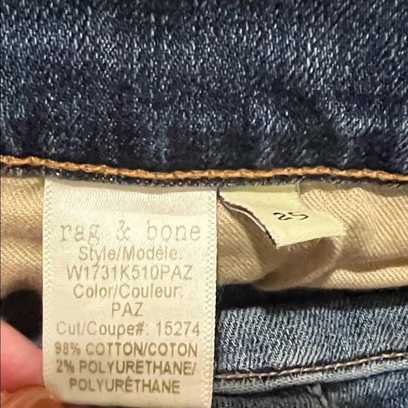 rag & bone Jeans Kick Pleat Flare Straight Leg Raw Hem Fray Bell Wide Vintage - Picture 13 of 14
